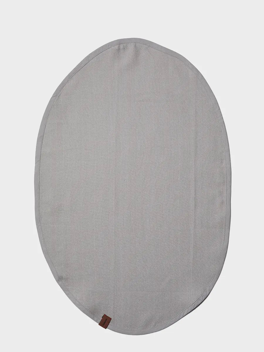 HUMDAKIN Oval Viskestykke - 1 stk Organic Textiles 019 Stone